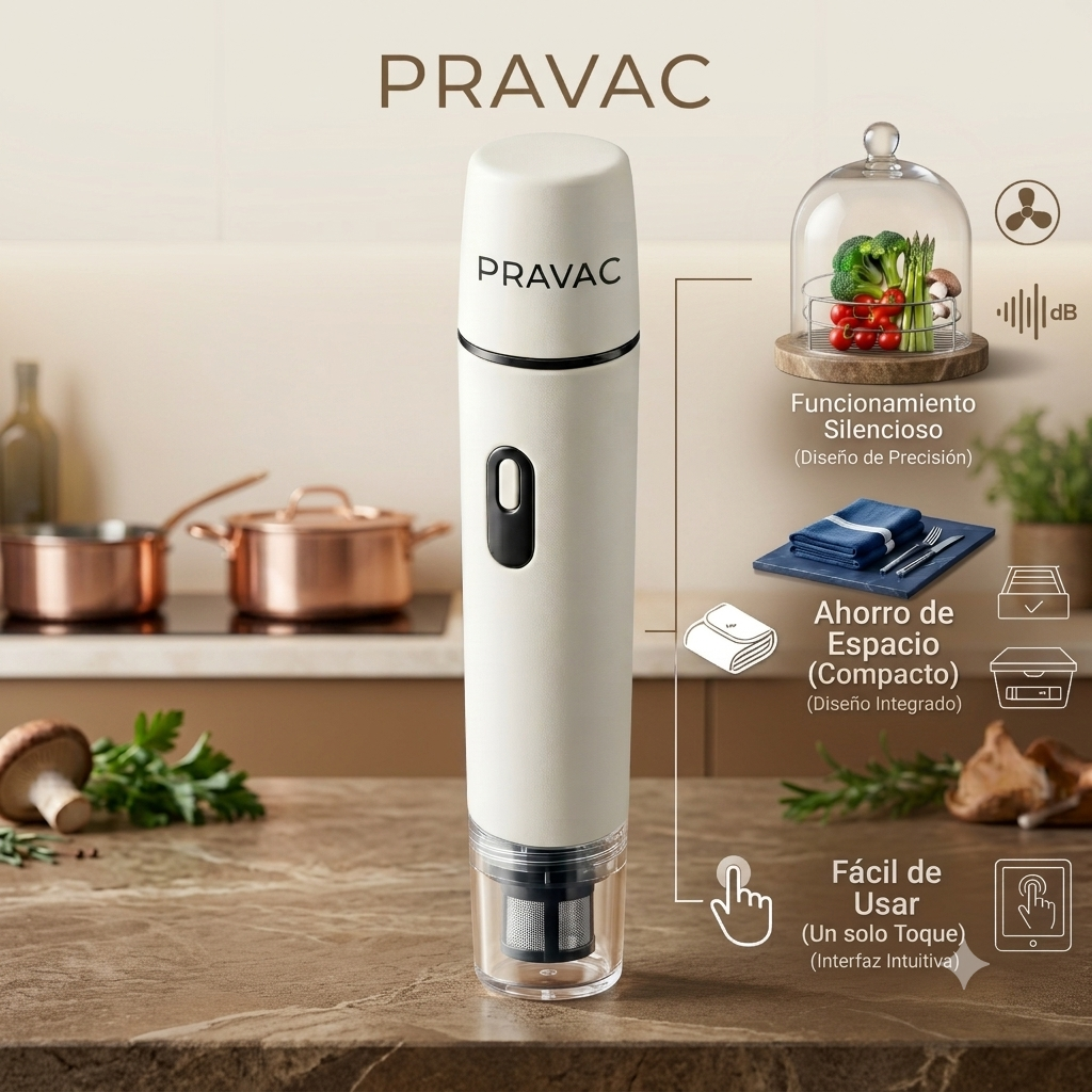 PRAVAC™ Sellador al Vacío Profesional y Compacto